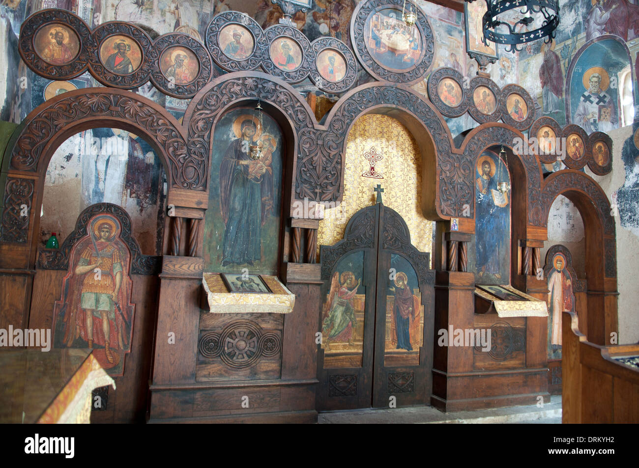 Church of St. Nicholas Apse, Studenica Monastery, Kraljevo, Serbia Stock Photo