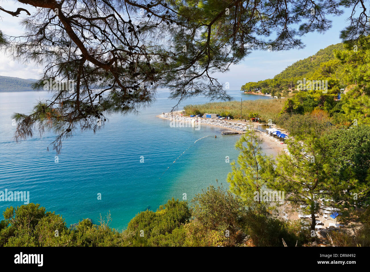 Turkey, Mugla, Gulf of Gokova, View of Cinar plaji Stock Photo - Alamy