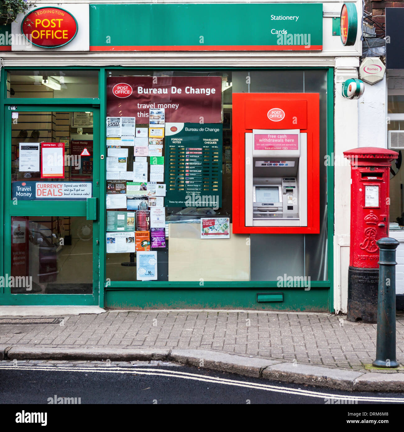 Local post office, post box and ATM Teddington, Greater London, UK Stock  Photo - Alamy