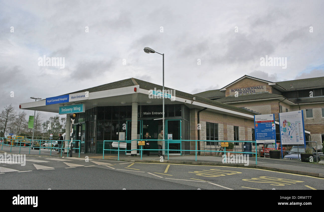 Royal Cornwall Hospital (Treliske) Stock Photo