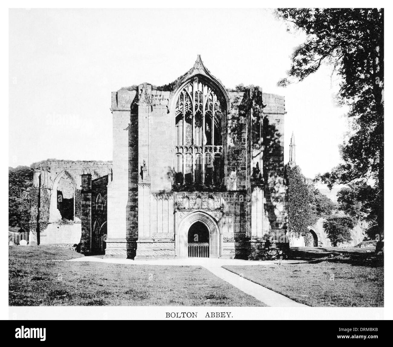 Bolton Abbey Wharfedale in North Yorkshire Photographed Circa 1910 Stock Photo
