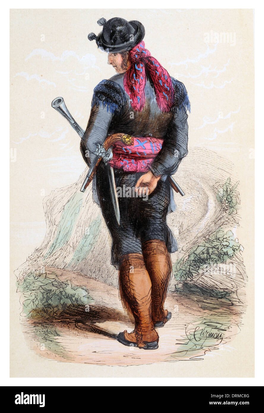 Bandit Spain circa 1848 Stock Photo