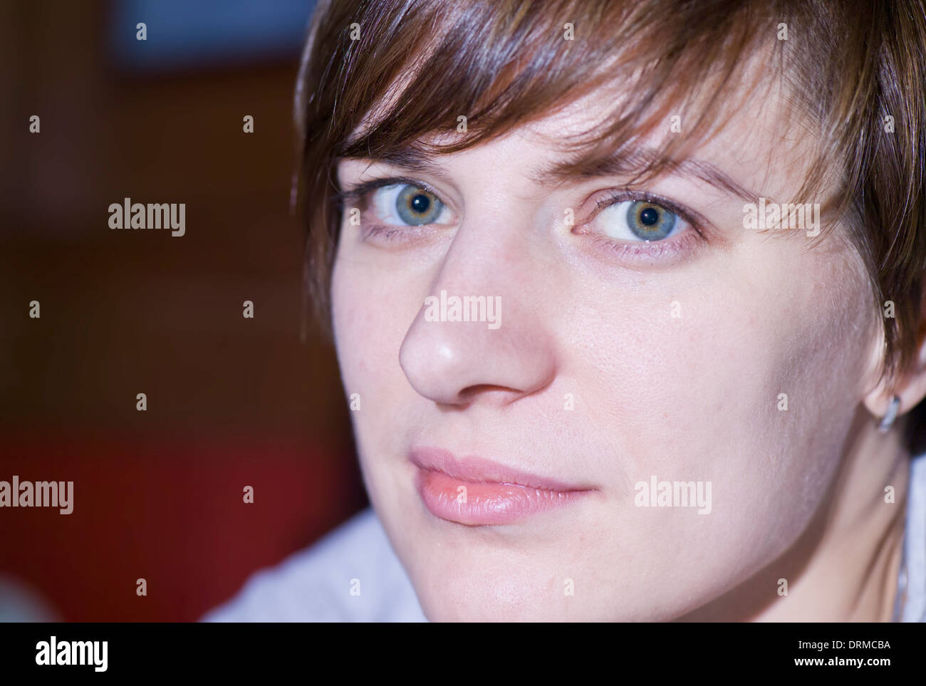 portrait of a smiling young woman Stock Photo