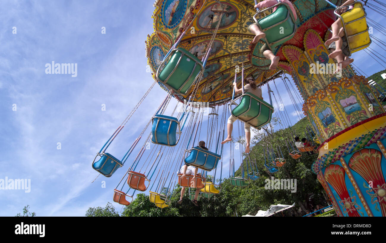 Swing fairground ride Nha Trang Vietnam South East Asia Stock Photo