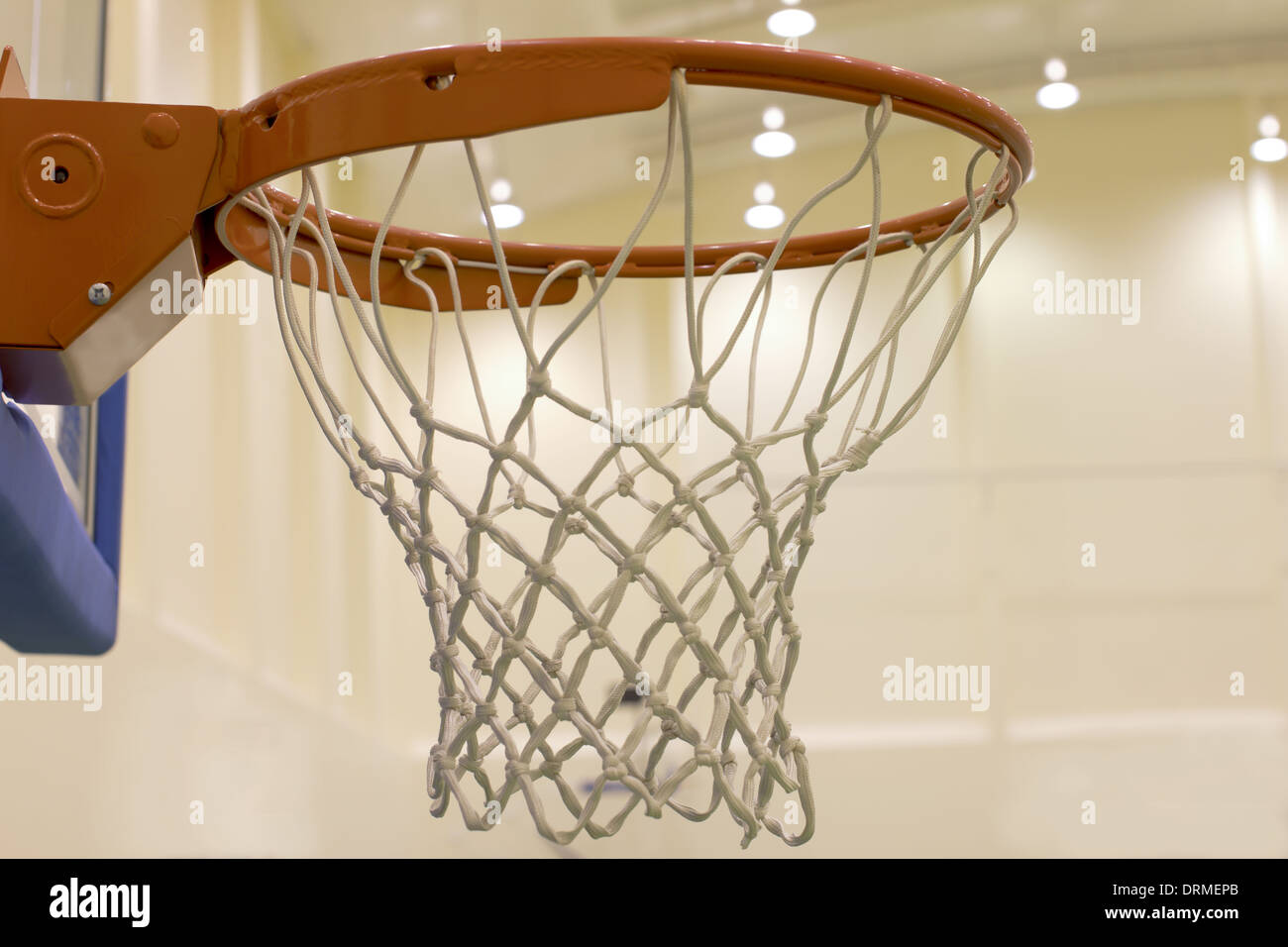 scoring basket in basketball court Stock Photo Alamy