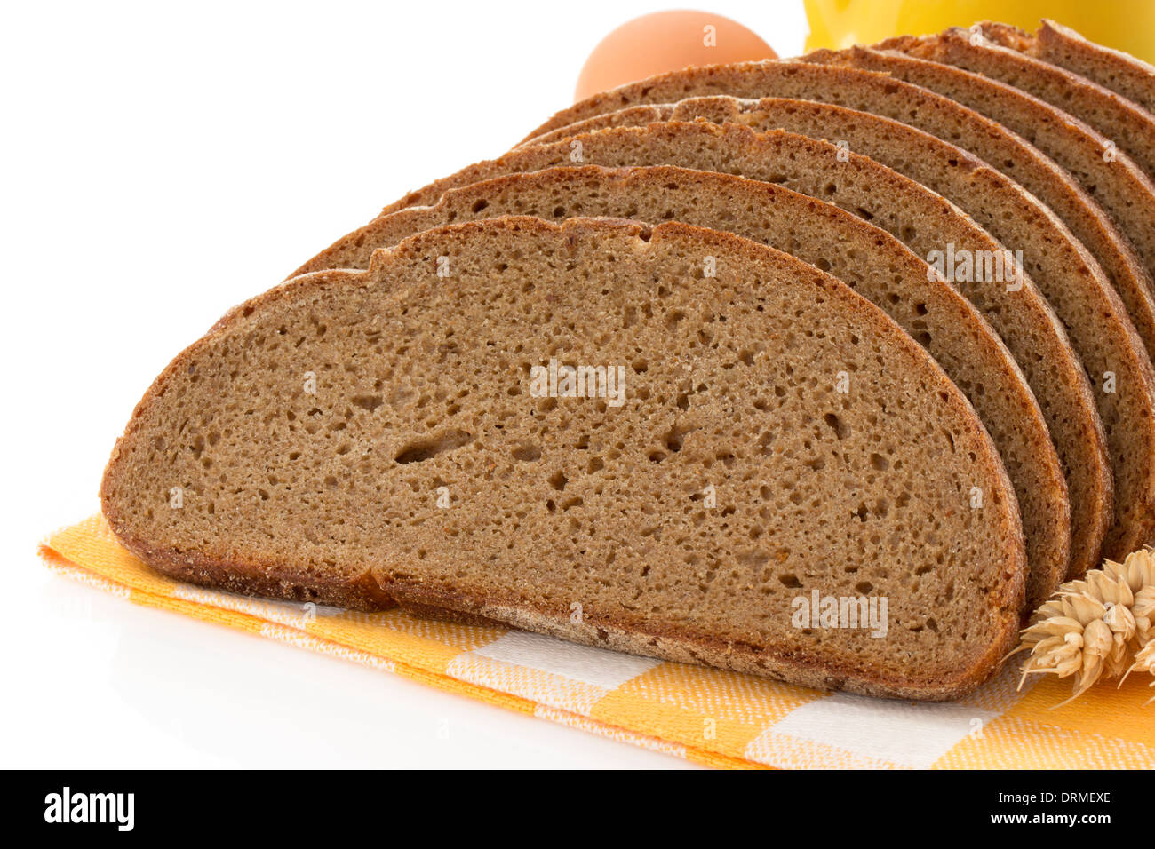 fresh bread isolated on white background Stock Photo - Alamy