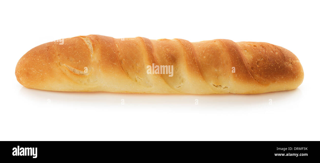 french bread isolated on white background Stock Photo - Alamy