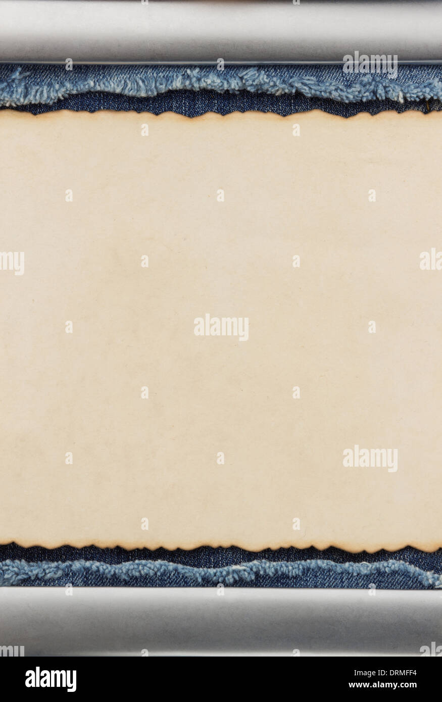 blue jean and old paper background Stock Photo Alamy