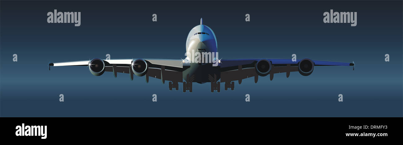 Passenger Aircraft Stock Photo