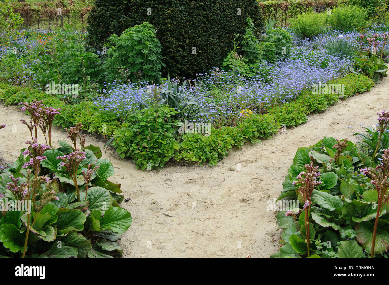 garden in cloppenburg museum village, cloppenburg, lower saxony, germany Stock Photo