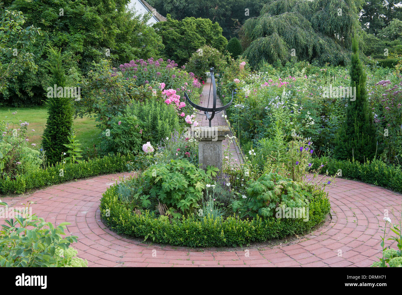 cottage garden in elsten, lower saxony, germany Stock Photo