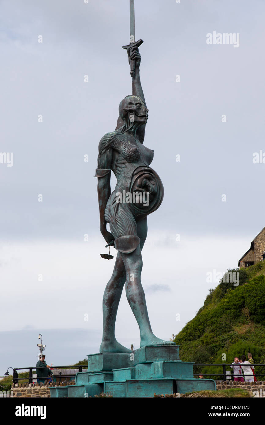 Damien Hirst Verity Statue Ilfracombe Stock Photo Alamy Damien Hirst Verity Statue Ilfracombe Stock Photo Alamy