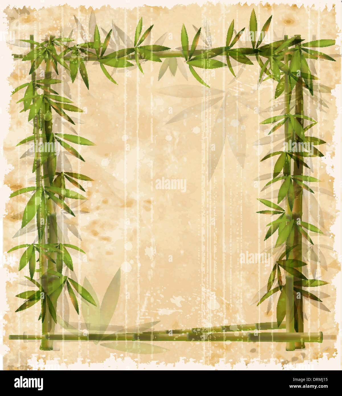 vintage bamboo frame Stock Photo Alamy