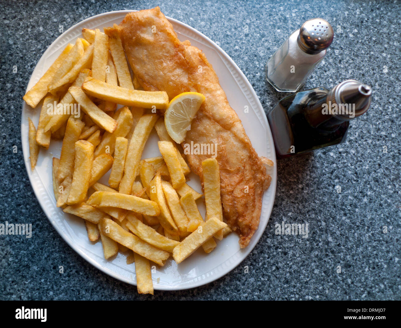 Salt and vinegar fish and chip shop High Resolution Stock Photography
