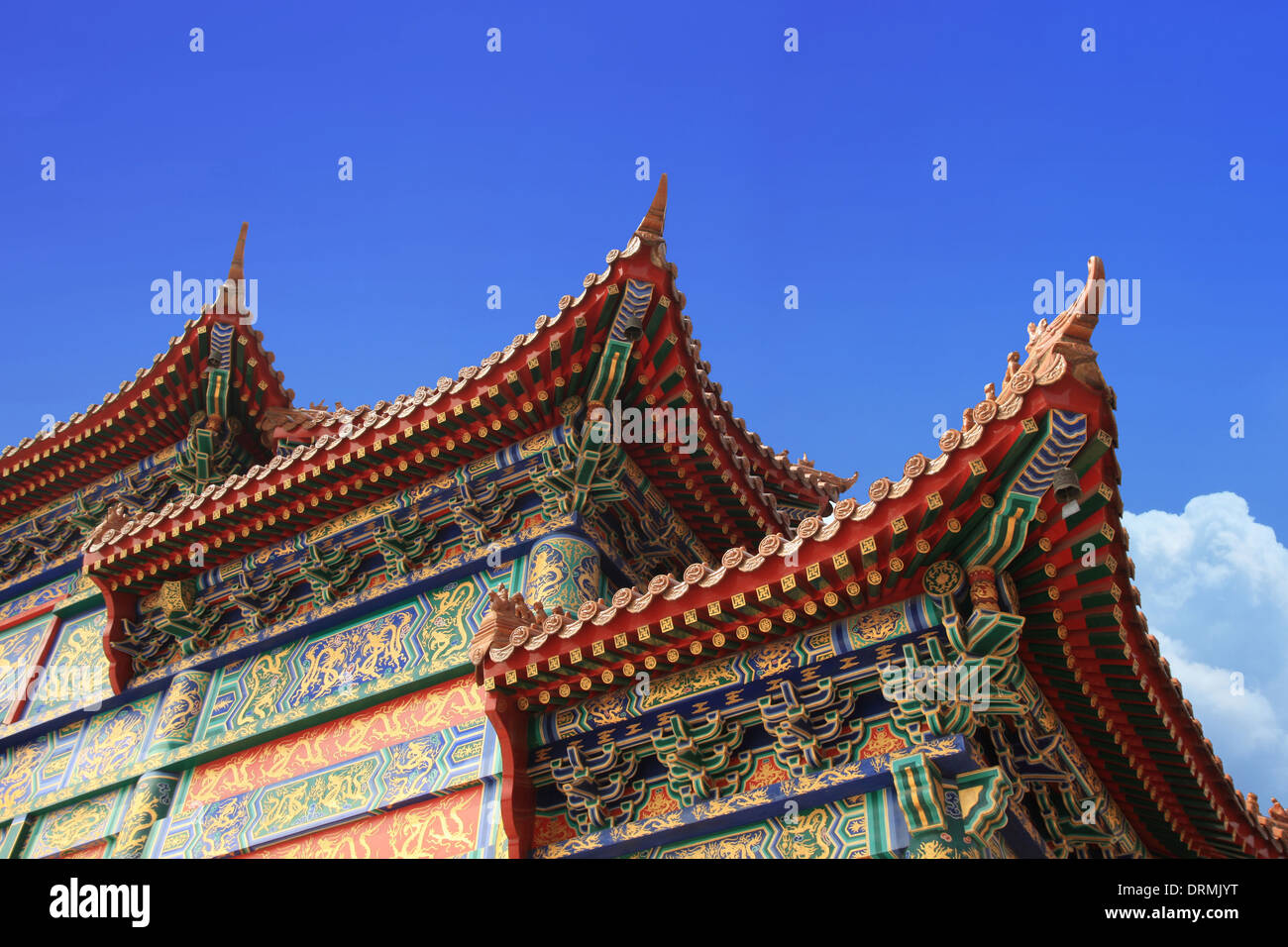 upturned eaves Stock Photo