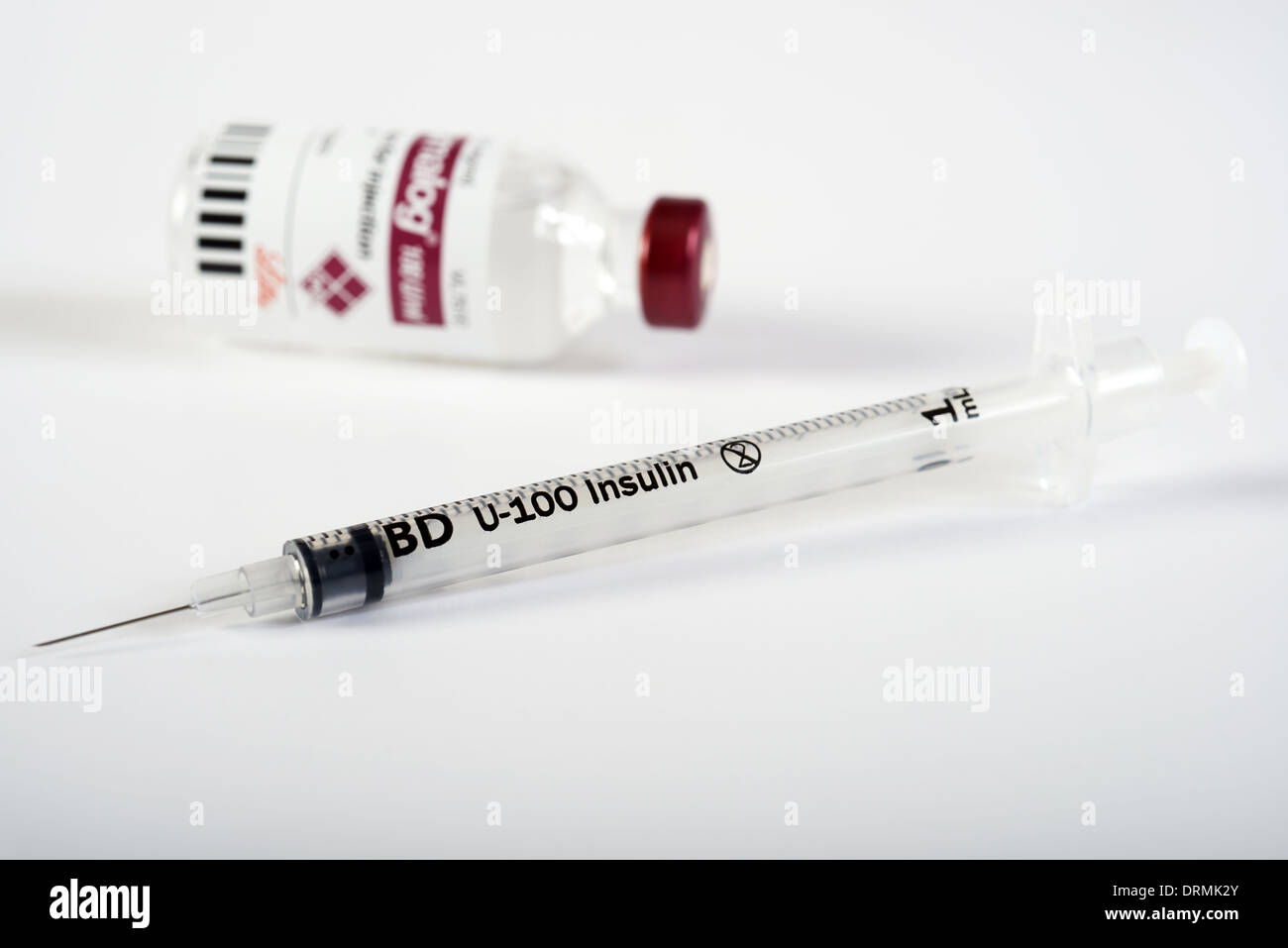 U 100 Insulin Syringe Stock Photo Alamy