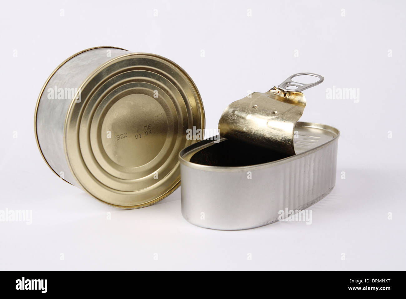 two canned food Stock Photo