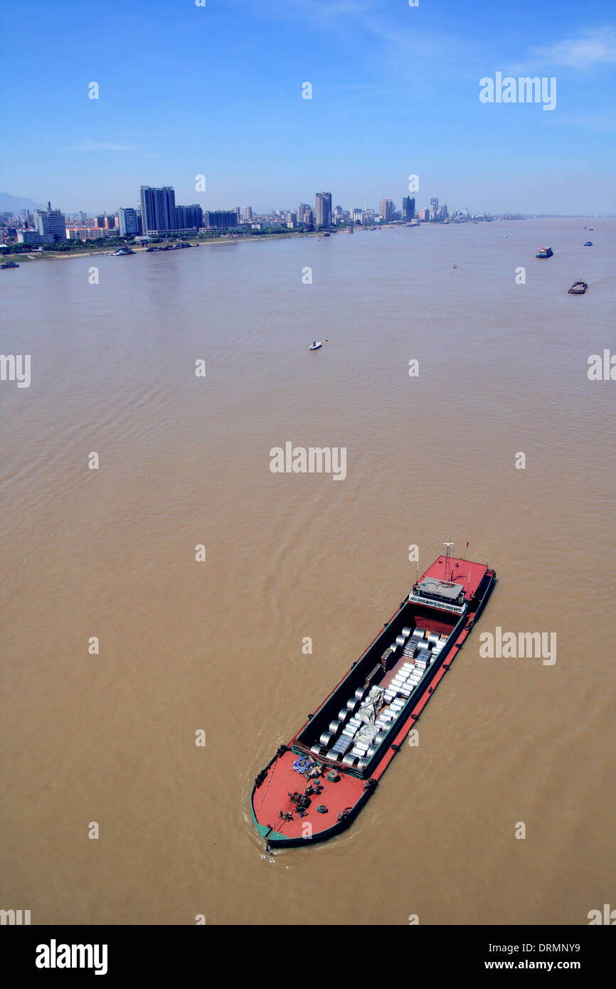 yangtze river transport Stock Photo
