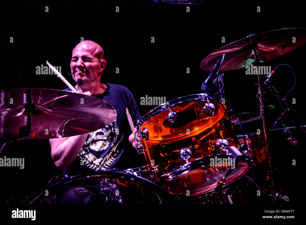Toronto, Ontario, Canada. 24th Jan, 2014. MATT STARR. The Bonzo Bash, it is the ultimate celebration for the ultimate drummer, John Henry Bonham of Led Zeppelin. It is presented by Natal and Marshall and is a night filled with amazing drummers playing their favorite Led Zeppelin song. It is a complete evening of Led Zeppelin jams and this year was a crazy one! It was be hosted by Mike Portnoy, Carmine Appice and the show creator, Brian Tichy at The Observatory club in Santa Ana, CA. © Igor Vidyashev/ZUMAPRESS.com/Alamy Live News Stock Photo