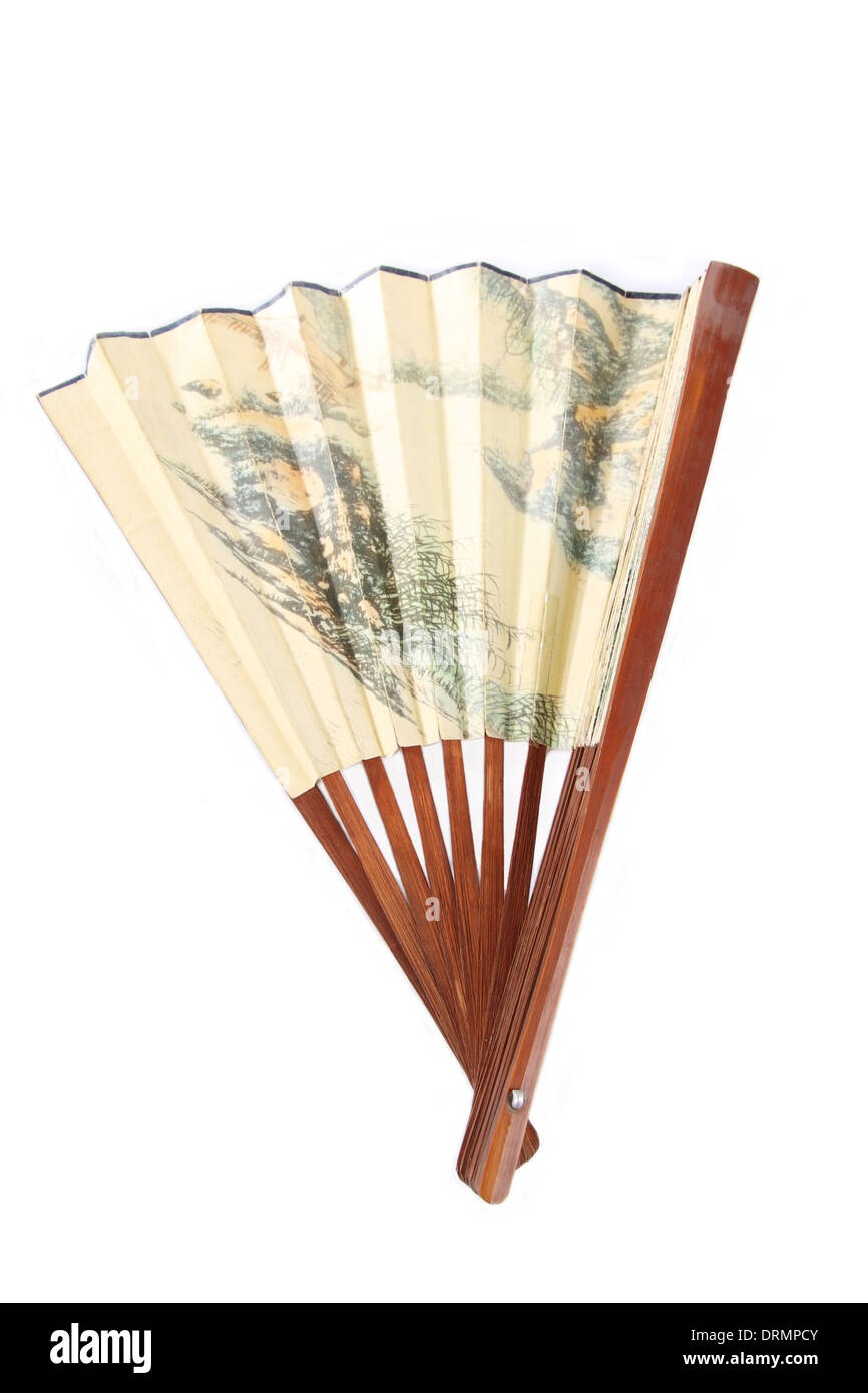 chinese paper fan Stock Photo