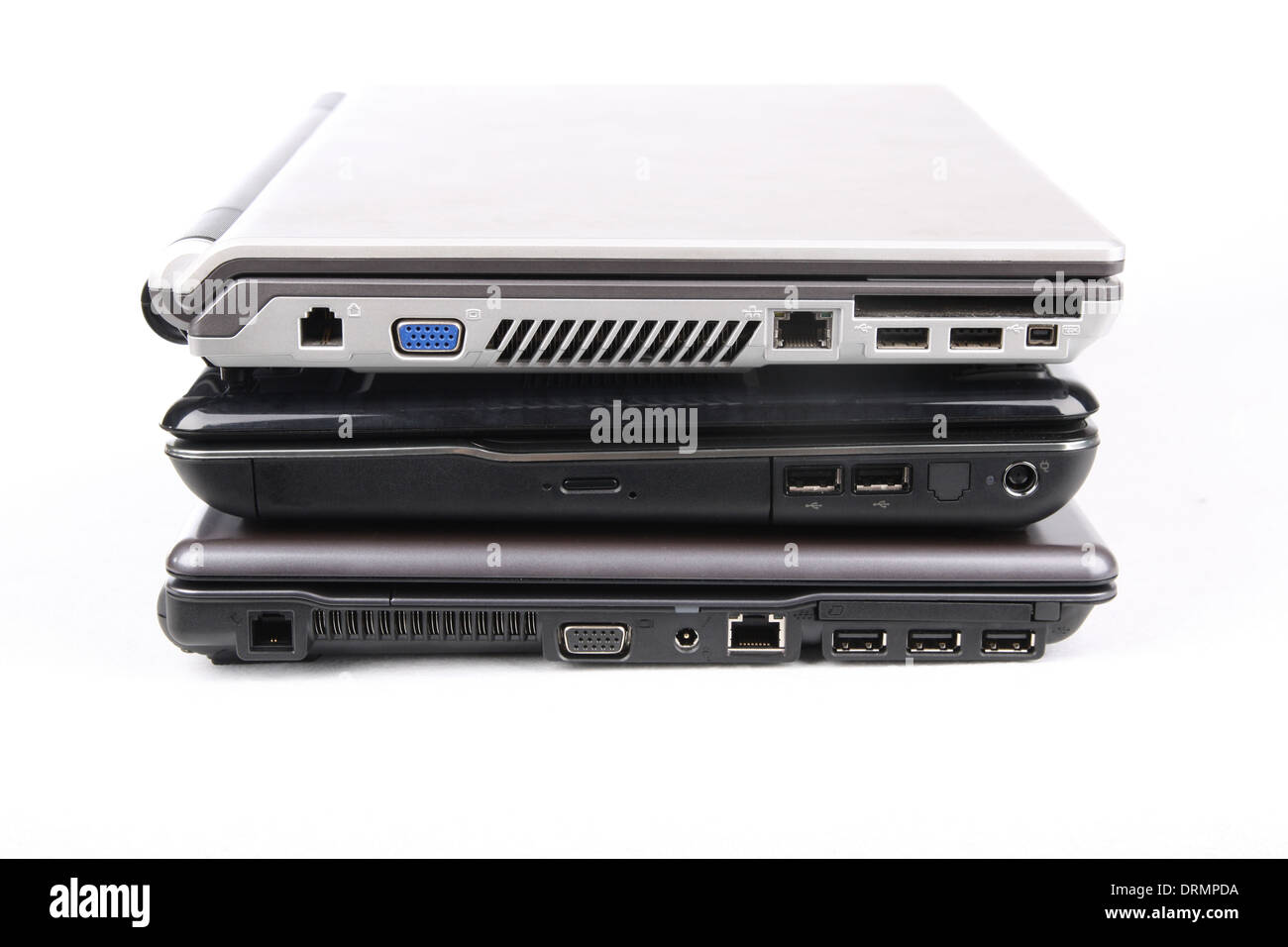 stack of laptop computers Stock Photo Alamy