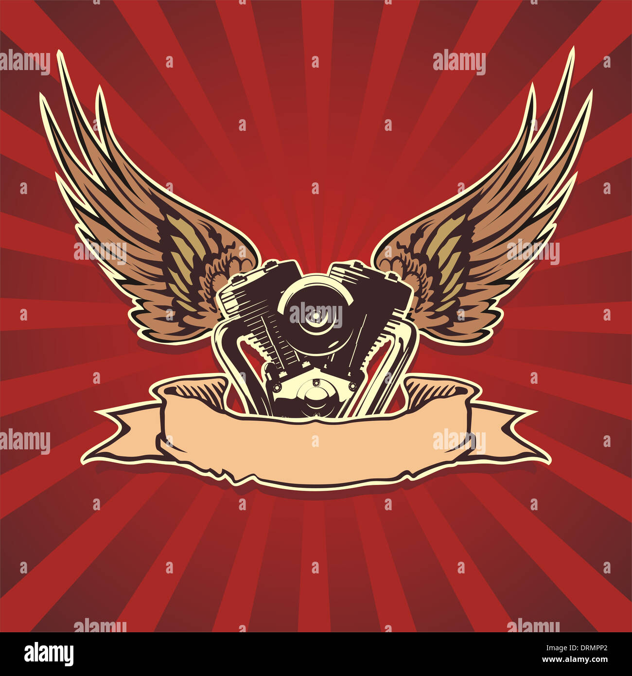 moto bikers simbol Stock Photo - Alamy