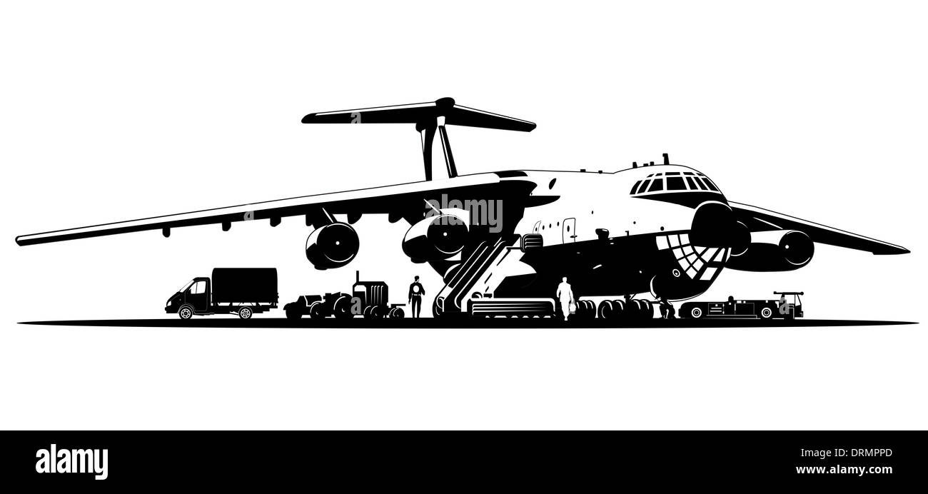 Runway illustration Black and White Stock Photos & Images - Alamy