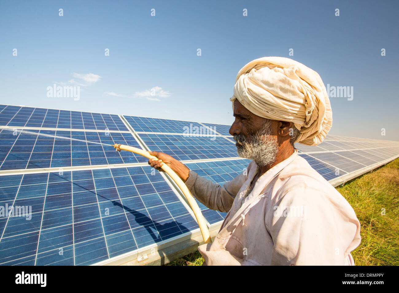 Asia's largest solar popwer station, the Gujarat Solar Park, in Gujarat
