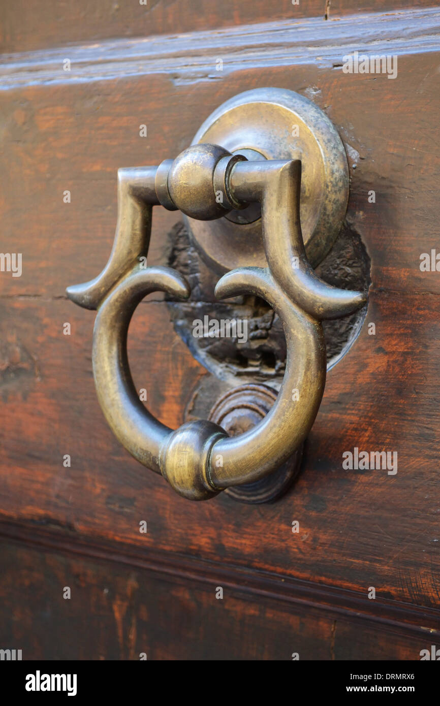 Decorative antique door handle Stock Photo Alamy