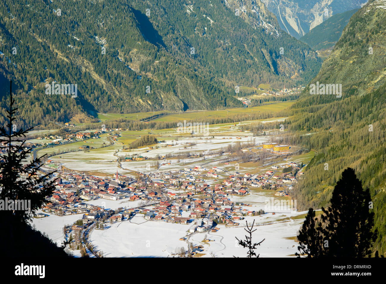 Mountain village in Austria Stock Photo