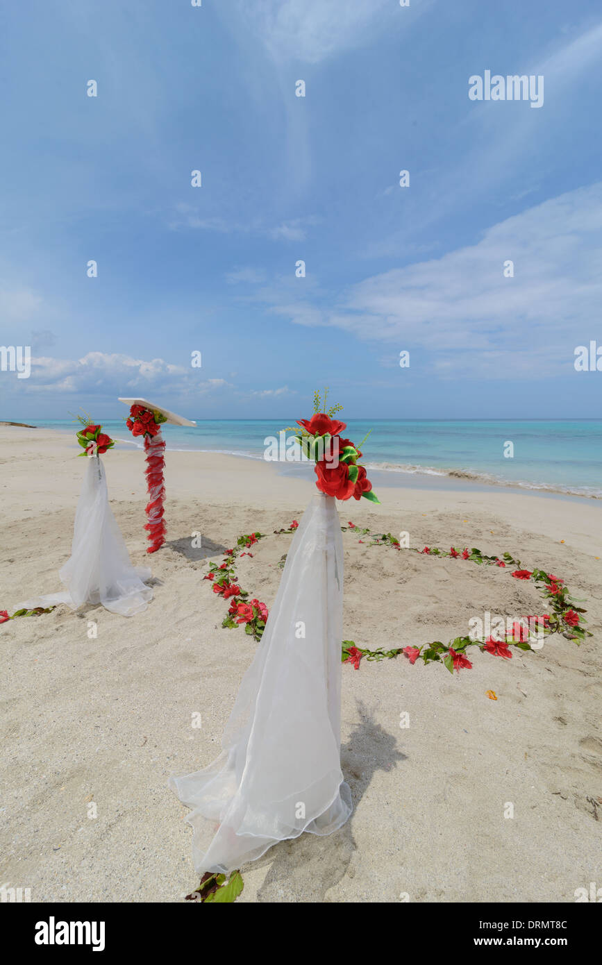 Hochzeit am Strand, Wedding on beach Stock Photo