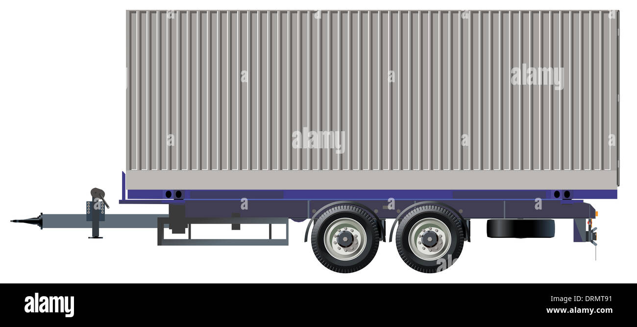 cargo trailer Stock Photo