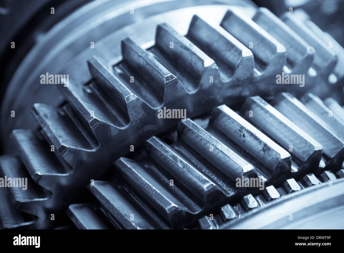 gear in gearbox Stock Photo