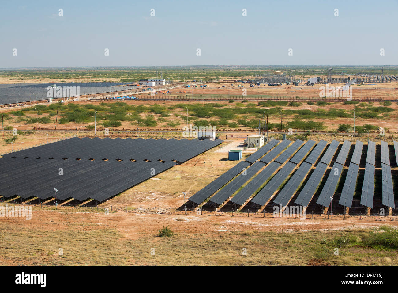 Asia's largest solar popwer station, the Gujarat Solar Park, in Gujarat