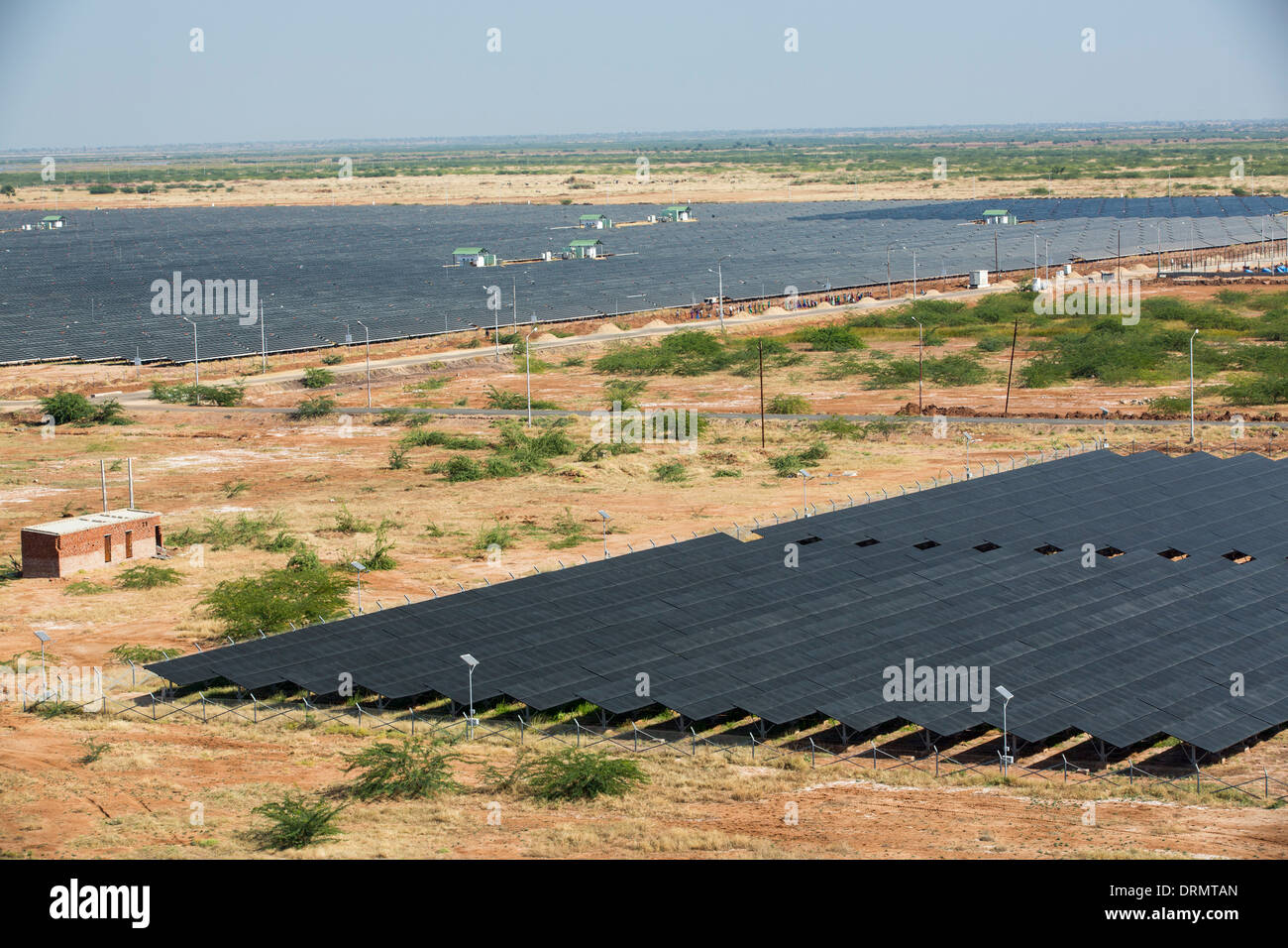 Asia's largest solar popwer station, the Gujarat Solar Park, in Gujarat