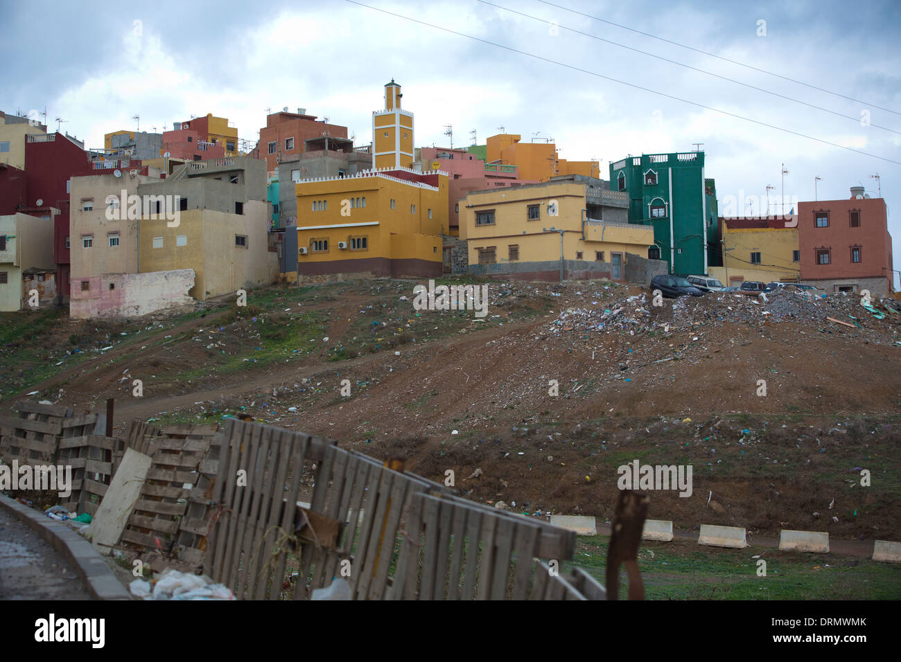 Principe neighbourhood in the south of the Spanish exclave city of Ceuta, in northwest Africa. Stock Photo
