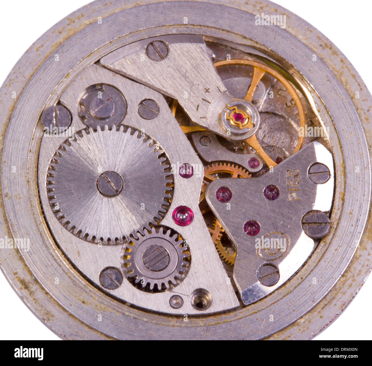 Details of a wrist watch close up Stock Photo