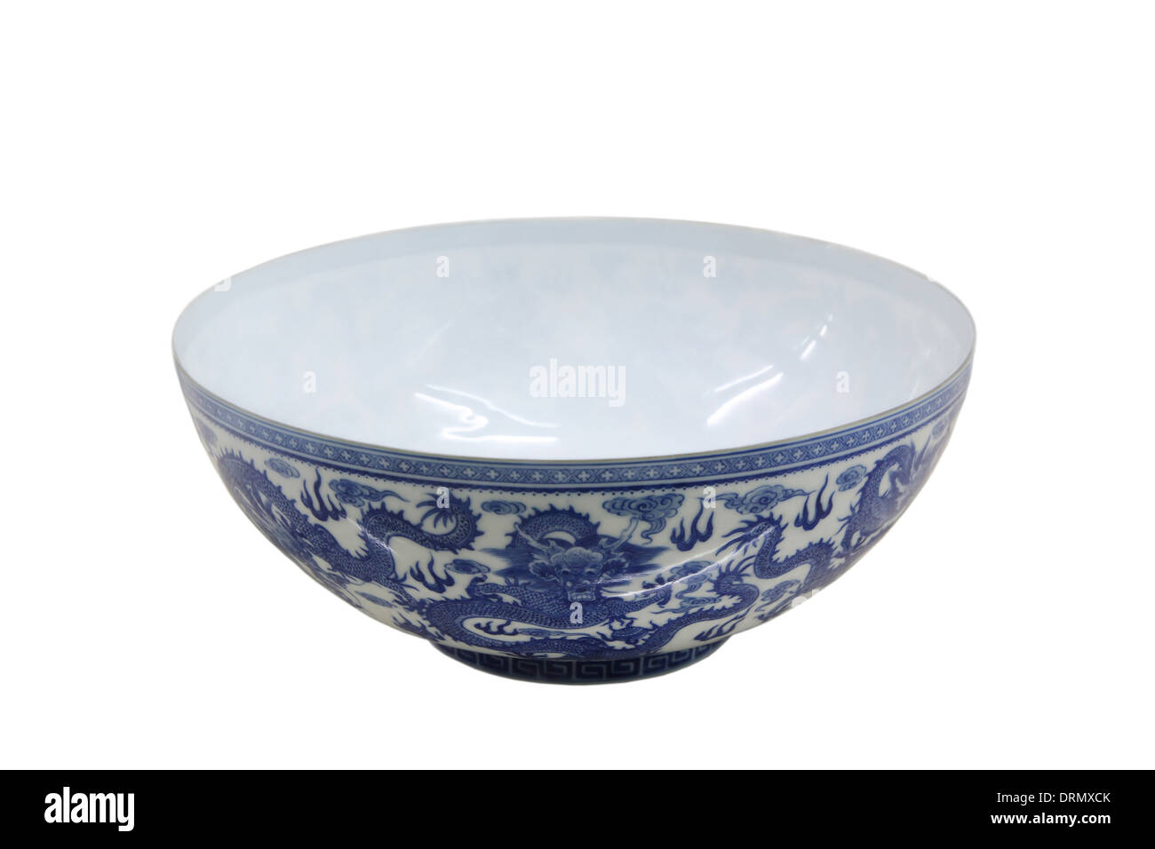 chiness blue and white bowl Stock Photo