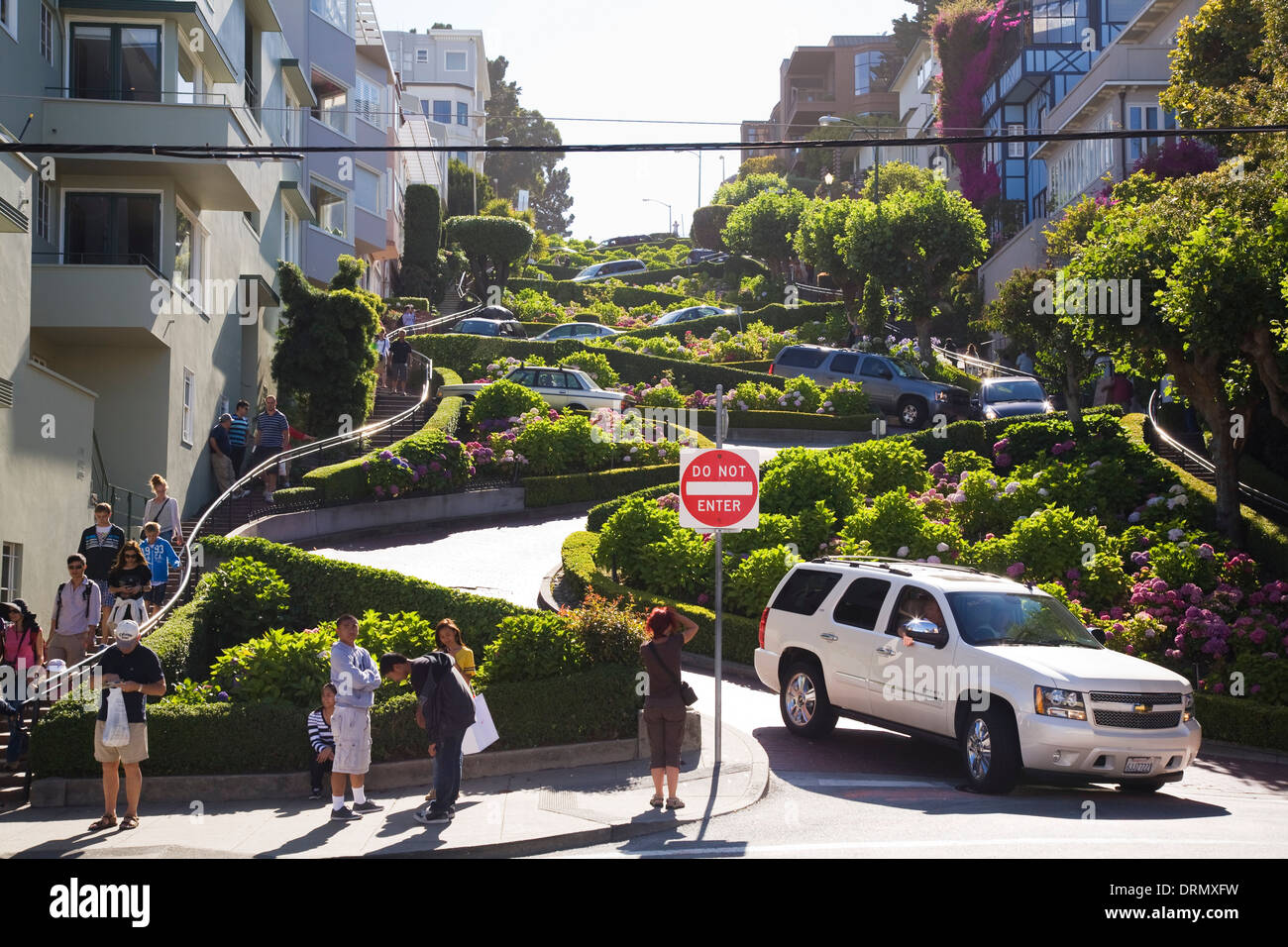 Lombard Street, San Francisco, CA, California, USA Stock Photo
