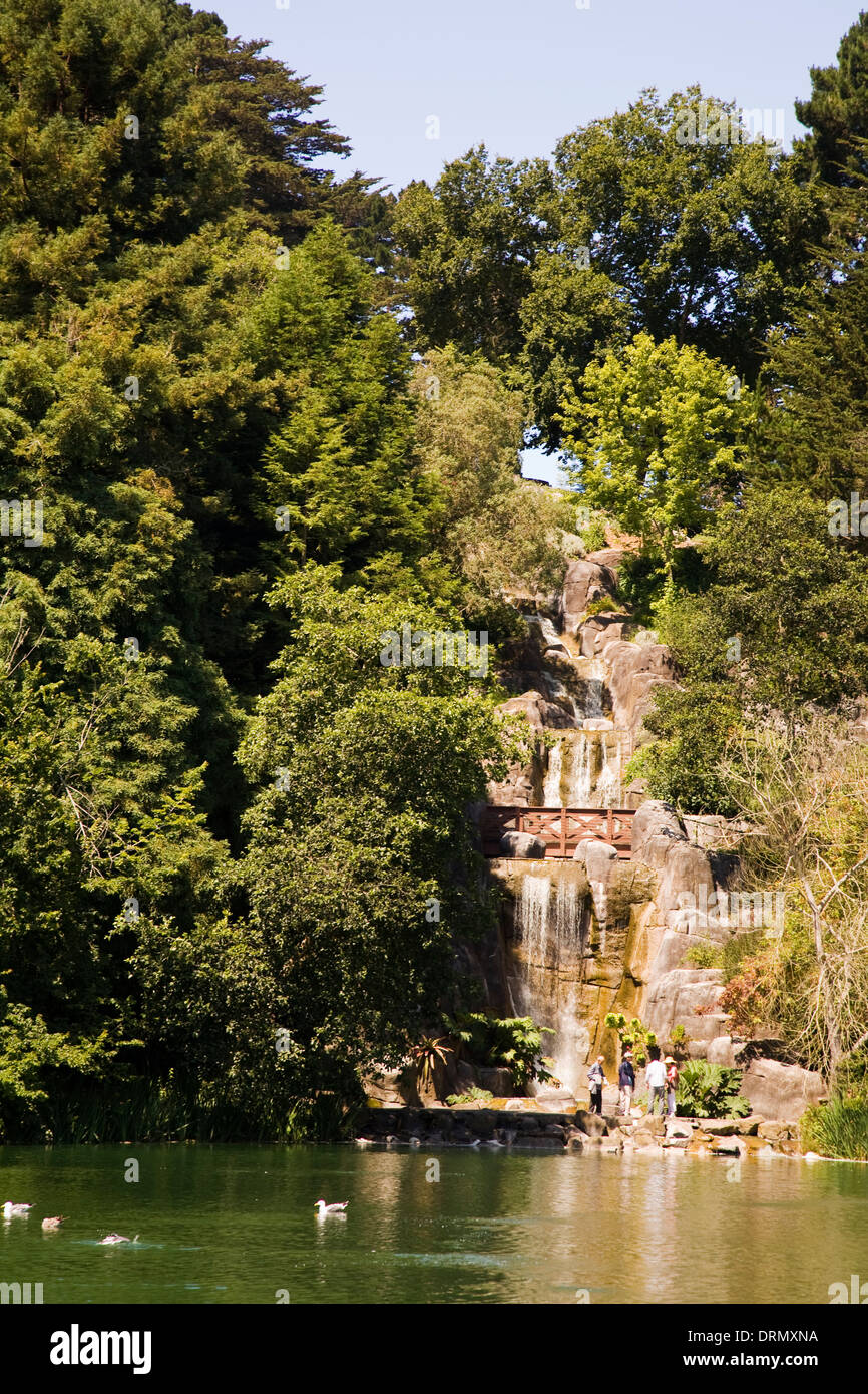 Waterfall Stow Lake, Golden Gate Park, San Francisco, CA, California, USA Stock Photo Alamy