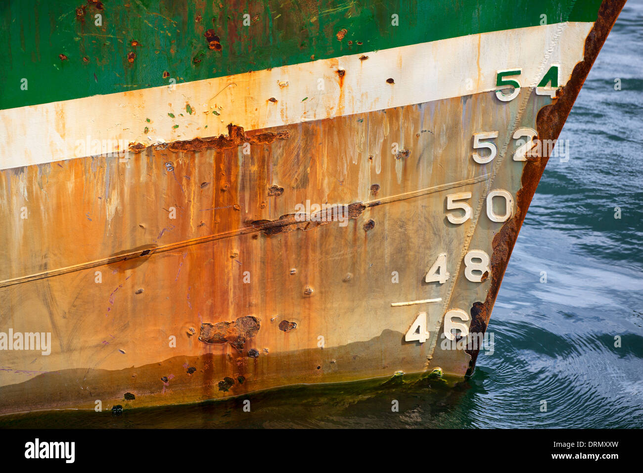 bow of a ship, detail of a ships bow Stock Photo Alamy