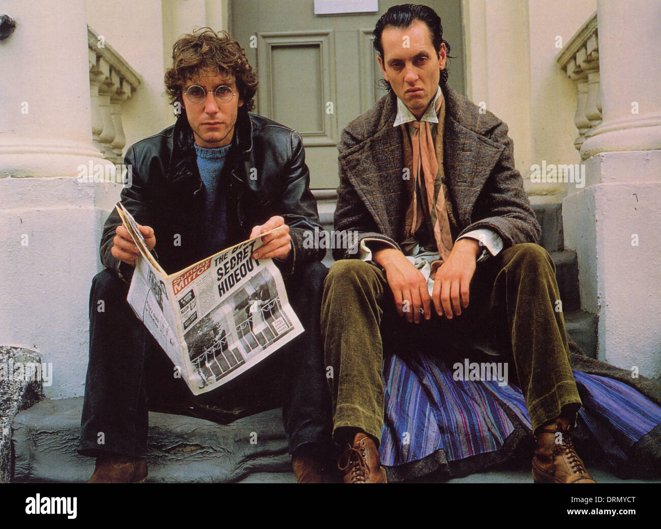 WITHNAIL AND I 1987 Handmade Films production with Paul McGann at left and Richard E Grant Stock Photo