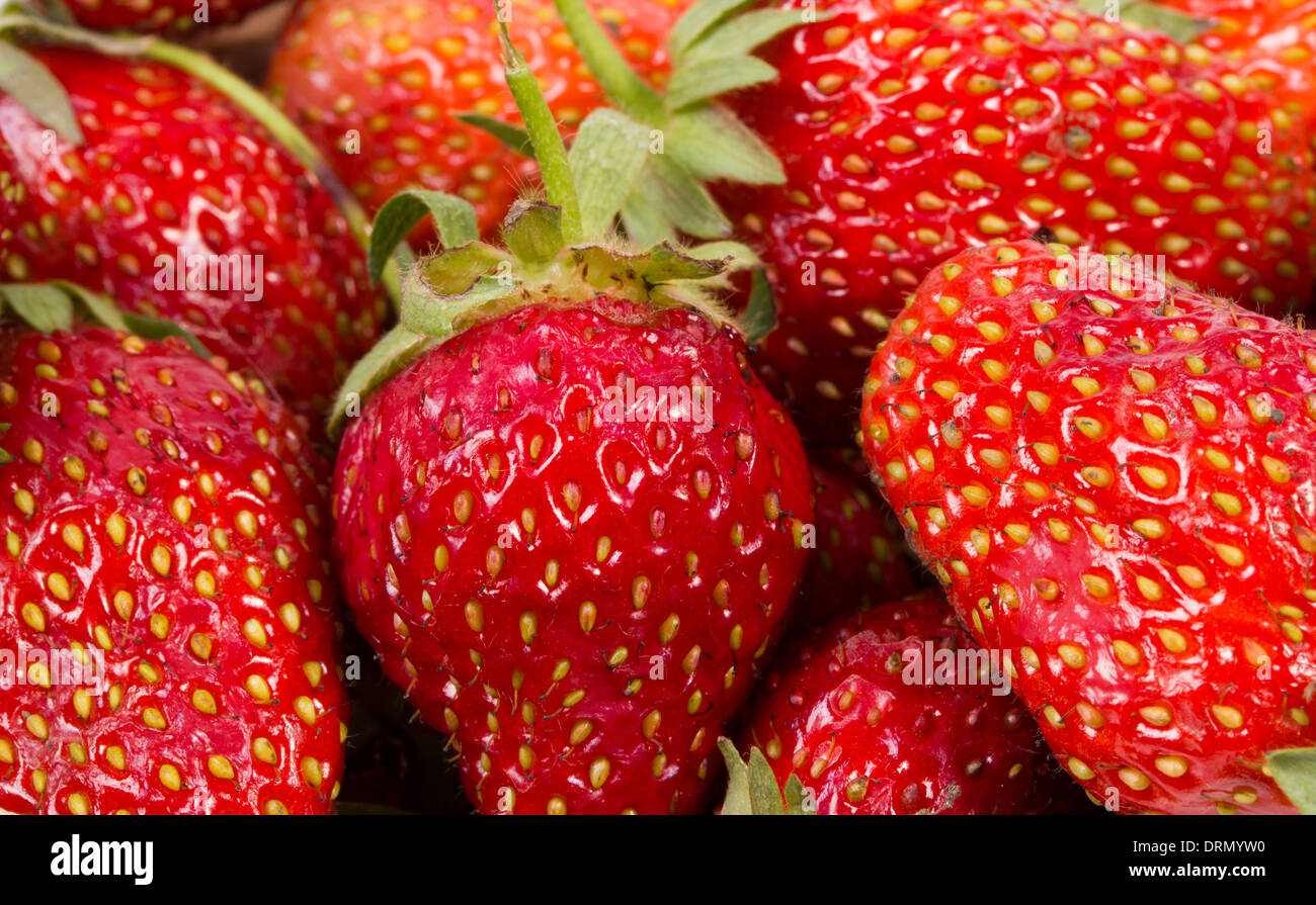 The texture of ripe strawberries Stock Photo - Alamy