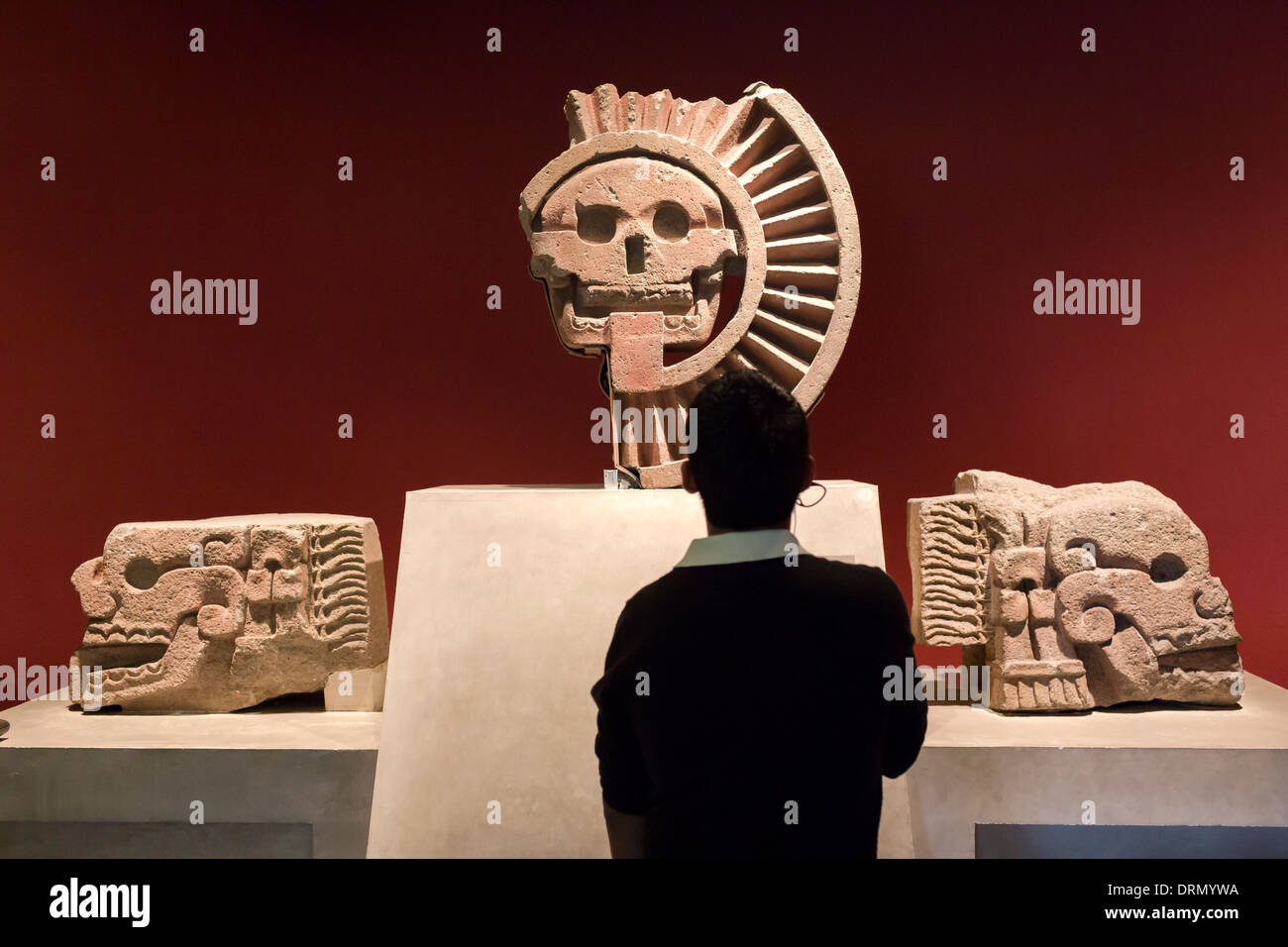 Calaca Azteca Aztec Calaca, it's a skull representing death Stock Photo - Alamy