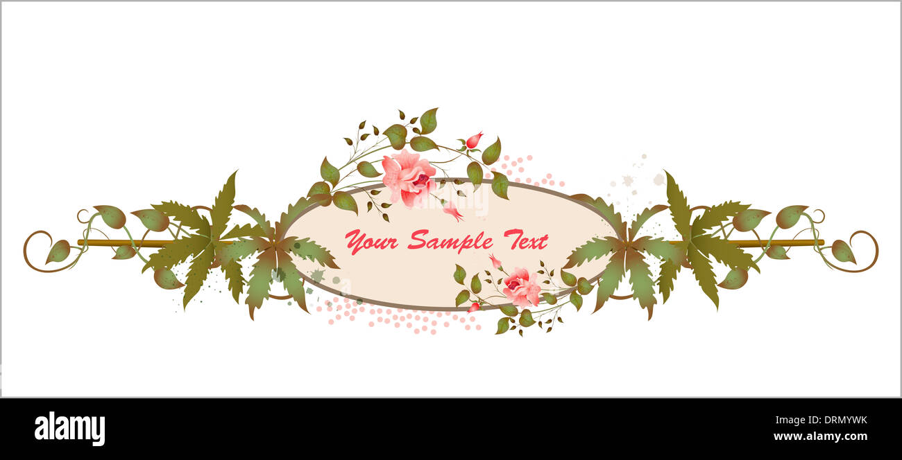 Top Page Frame decor for top of page Stock Photo - Alamy