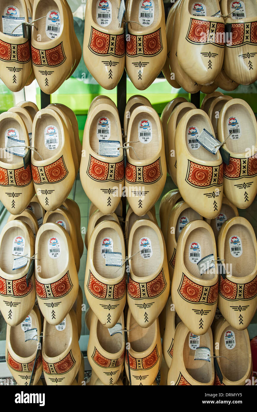 Dutch wooden shoes (clogs), Keukenhof Gardens, near Lisse, Netherlands