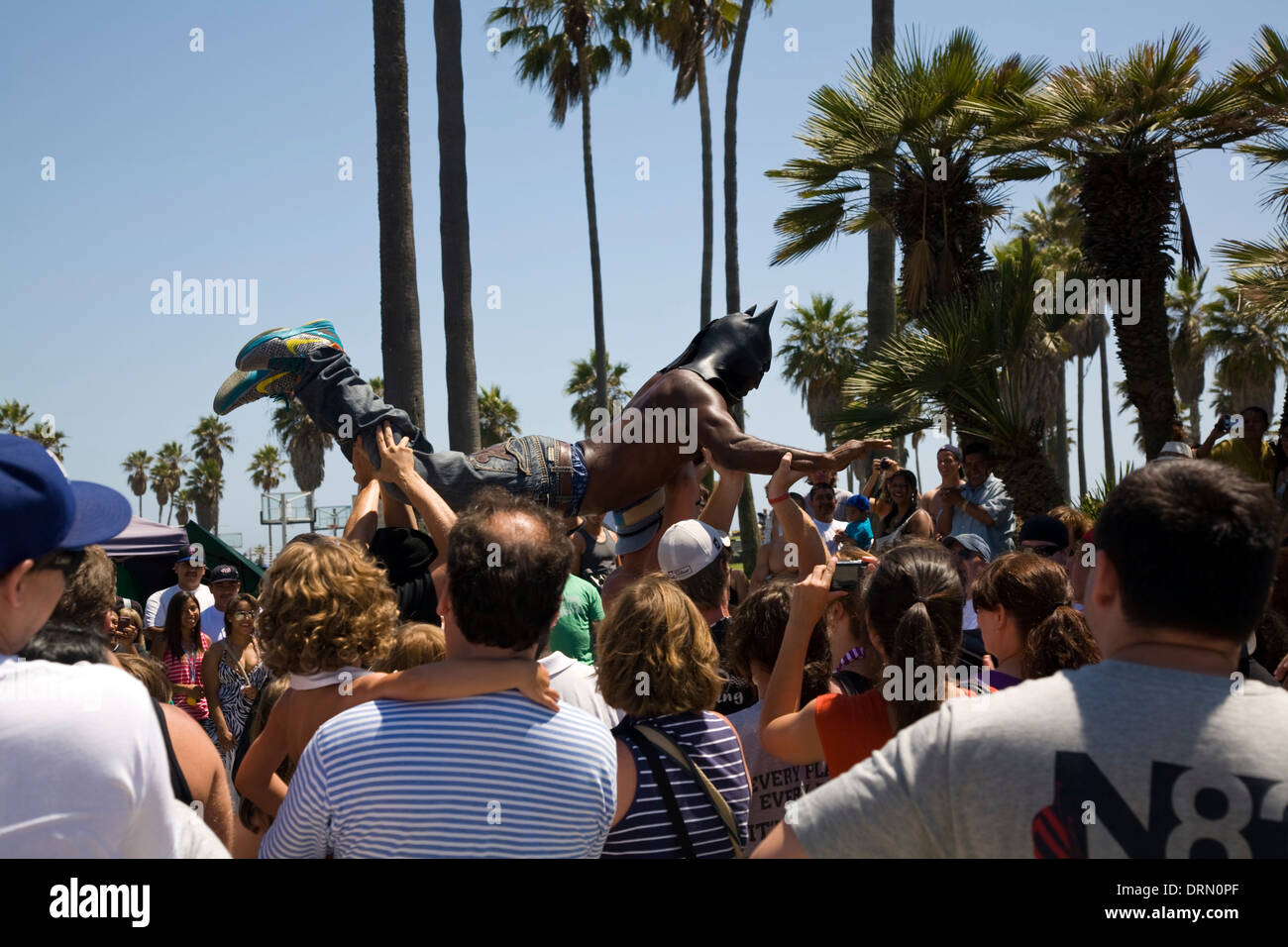 Street Performer, Venica Beach, Los Angeles, CA, California Stock Photo