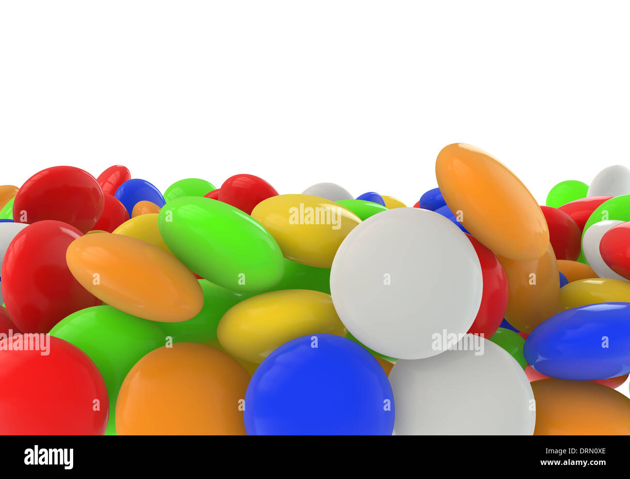 Colored candies isolated on white background Stock Photo - Alamy