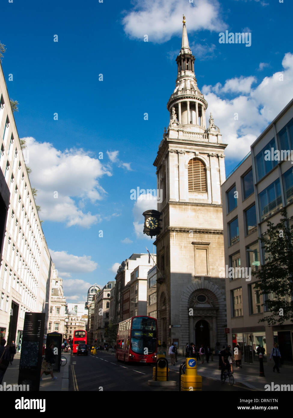 St Mary-le-Bow Church, Cheapside, London, UK Stock Photo