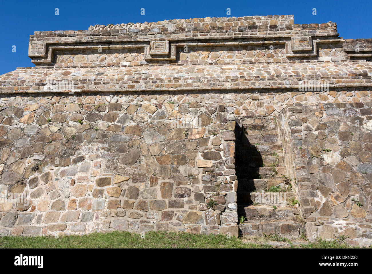 Monte Alban Zapotec Art Temple Of The Dancers Stock Photo